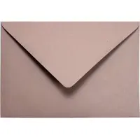 Netuno Ecologische bruine enveloppen A6 - 125 x 175 mm - 25 stuks - NK natgelijmde - 120 gram - Crush -