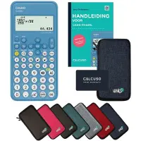Casio fx-82NL+ incl. beschermhoes Blauw + Handleiding - Wetenschappelijke rekenmachine - Standaardset