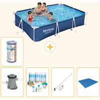 Bestway Steel Pro, rechthoekig zwembad - 300x201x66 cm - 6-delig - S22088