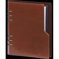 Kalpa 1016-02 Compact hervulbare A5 6 Ringband Organizer Hazelnoot bruin 1 week per 2 paginas 2026-2027-2028