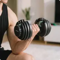 ROCKERZ FITNESS Rockerz Dumbbells - Fitness - Thuis trainen - Verstelbare dumbbells 24KG - Krachttraining - Zwart