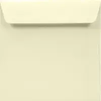 Netuno Gladde ecru enveloppen A5 - 170 x 170 mm - 25 stuks - HK zelfklevend met plakstrip - 120 gram - Olin -