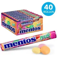 Mentos Regenboog - Multifruit - 40 rollen - Verpakkingsdoos 8x