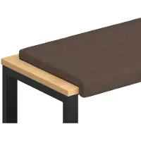 vidaXL Bankkussen Microvezel Bruin Diepte 35 cm