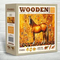 Wooden City Houten Puzzel Wener Paard 505 Stukjes met Figuren