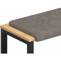 vidaXL Bankkussen Kunstleer Grijs Diepte 35 cm