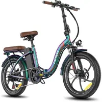 Fafrees 25AH Elektrische vouwfiets – E-Bike - 20 x 3.0 Inch Banden - Maximaal bereik 150 km - Shimano 7 versnellingen - 20 Inch opvouwbare City Commuter E-Bike – Elektrische stadsfietsen– Kleurrijk