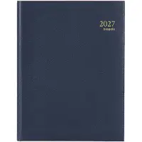 Brepols bureau agenda 2027 - TIMING [0.137] - LIMA - Bureau agenda - 1 week op 2 pagina's - Weekoverzicht - Blauw - 17.1 x 22 cm