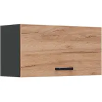 Vicco Hangkast R-Line, Goudkleurig Eiken/Antraciet, 80 cm Plat