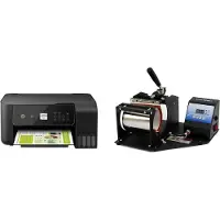 Monster Mokkenpersset - zwart - 483 ml - inclusief epson eco tank printer