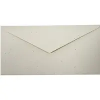 Netuno Ecologische ecru enveloppen A4 - 110 x 220 mm - 25 stuks - NK natgelijmde - 130 gram - Flora -