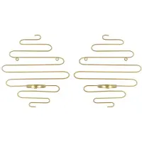 Mauro Ferretti Wandkandelaar Alid Wall Candle Holder Set 2 Pcs 33×10×34 cm
