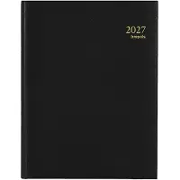 Brepols bureau agenda 2027 - TIMING [0.137] - LIMA - Bureau agenda - 1 week op 2 pagina's - Weekoverzicht - Zwart - 17.1 x 22 cm