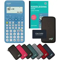 Casio fx-82NL+ incl. beschermhoes Donkergrijs + Handleiding - Wetenschappelijke rekenmachine - Standaardset