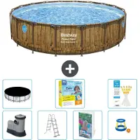 Bestway Power Steel Ronde Zwembad - 549x122 cm - 6-delig - Model S529