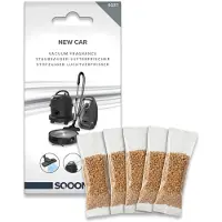SQOON Stofzuiger geurkorrels New Car luchtverfrisser - frisse, licht luxe geur voor een langdurig aangenaam ruikende stofzuiger - 5 zakjes - Ook voor robotstofzuigers