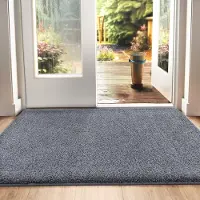Markenlos Antislip deurmat voor binnen- en buitengebruik, 80x120 cm, met een hoge absorptie en geschikt voor het wassen in de machine