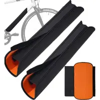 Snq 2 stuks Accubehuizing - 38× 52 cm - Waterdicht - Buitenfietsen - Accessoire-isolatie - Accu-stofhoes - Voor e-bikes - Oranje