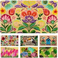 Famanu – Kokosvezel deurmat, 40 x 70 cm, robuust en antislip, voor binnen en buiten gebruik