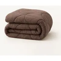 Y-NOT YNOT Dreambed - Velvet Chocolate - 200x200 - Tweepersoonsdekbed - Dekbed Zonder Overtrek - Wasbaar Hoesloos Dekbed - 30 dagen proefslapen - Dekbed met vaste overtrek