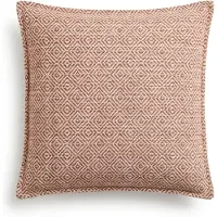 Ancient Wisdom Classic Cushion Cover - Burgundy Squares - 45x45cm