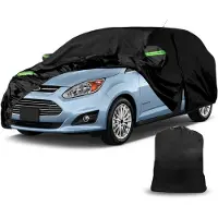 Famanu Autohoes voor C-MAX 2003-2019, Oxford-katoen, waterdicht, voor regen, zon, stofbescherming, autozeil
