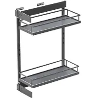 Wovar Uittrekframe voor smalle keukenkast 300 mm Antraciet | Per Stuk
