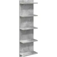 vidaXL Wandplank Betongrijs 30 x 15 x 100 cm