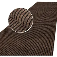 ANRO Loper Mischa Bruin 200x100cm – Schoonloopmat Antislip Op Maat