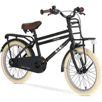 Deryan Cooper Kinderfiets 18 inch - Verstelbaar Stuur en Zadel - Zwart