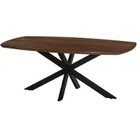Lizzely Garden & Living Eettafel deens ovaal mangohout 200cm Jordan bruin ovale tafel duurzaam mango eetkamertafel