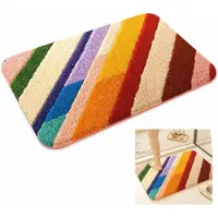 VHV -Badmat - Schattige en Antislip Badkamermat 40x60 cm van Zacht Imitatie Kasjmier met Snelle Absorptie en Comfortabele Antislip Onderkant voor Toilet en Hal - Rood