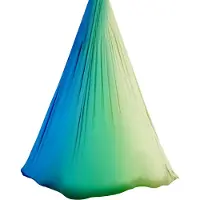 Happiq Aerial yoga hangmat fitness swing set - Blauw Groen - voor Thuis en Professioneel Gebruik