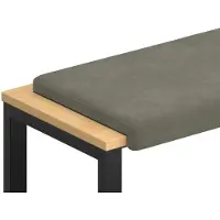 vidaXL Bankkussen corduroy Lichtgrijs Diepte 35 cm