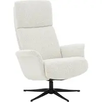 Goossens Fauteuil Zenica - Met Armleuning - Stof - Beige