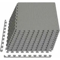 vidaXL Zwembadbodem beschermmat, 12 stuks, grijs, 4,32 m², EVA-schuim