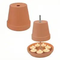 ITImport Keramische Waxinelichtjes Warmer - Camping, Tuinhuis, Kas