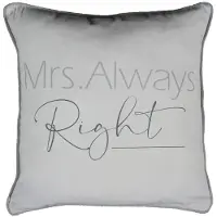 Mars & More kussen katoen mrs always right 45x45cm*