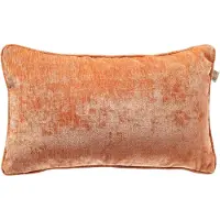 Dutch decor LEWY - kussenhoes 30x50 cm - glansvelours - Brandied Melon - oranje - met rits - zonder binnenkussen
