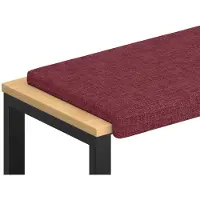vidaXL Bankkussen Stof Wijnrood Diepte 35 cm