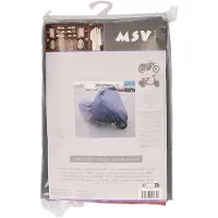 MSV Beschermhoes universeel - 2x - brommer - scooter - motor - 250x115x75 cm - grijs - beschermend