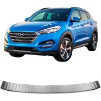 5K Parts Bumperbescherming van roestvrij staal met chroomafwerking voor Hyundai Tucson van 2015 tot 2018.
