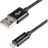 StarTech.com 1 m zwarte Apple 8-polige Lightning connector naar USB-kabel
