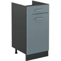 Vicco Keukenonderkast R-Line, Blauw-grijs/Antraciet, 40 cm zonder werkblad