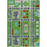 Muratap Kindervloerkleed verkeer speelkleed wasbaar antislip- 60x180 cm