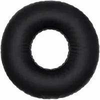 FLOKOO Oorkussen met Gat - Piercing Kussen - Donut Kussen voor Zijslapers - Kussen voor Gevoelige Oren - Verstelbare Vulling - Zwart
