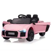 Happiq 12V Elektrische Kinderauto - voor kinderen van 3-8 jaar buitenshuis - Roze