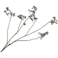 Silk-ka Kunstbloem-Zijden Bloem Spirea Tak Bruin 125 cm