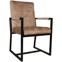 Lizzely Garden & Living SET DEAL: 6 stuks Eetkamerstoel beige velvet Forest eetstoel zetel