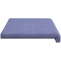 vidaXL Bankkussen Stof Jeans Blauw Diepte 35 cm